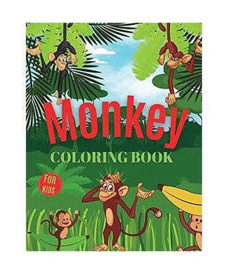 Monkey Coloring Book For Kids: Monkey Coloring Book for Kids Ages 3-7, Gift for 
