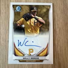 2014 Bowman Chrome #BCAP-WG Willy Garcia Prospect Autographs