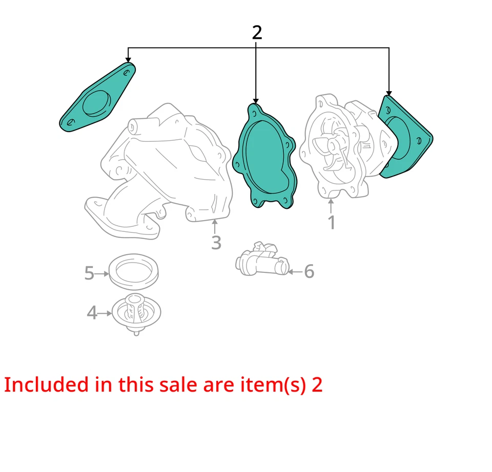 Chevrolet Oldsmobile Camaro Beretta 1985-1996 kit de juntas con PMP 12360427 NUEVO OEM Foto 2 de 3