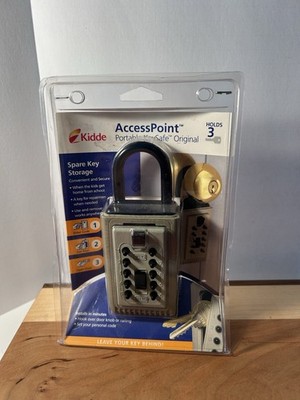 Kidde Access Point Push Button Wall Mounted Key Storage Safe *NEW* Holds 3 Keys