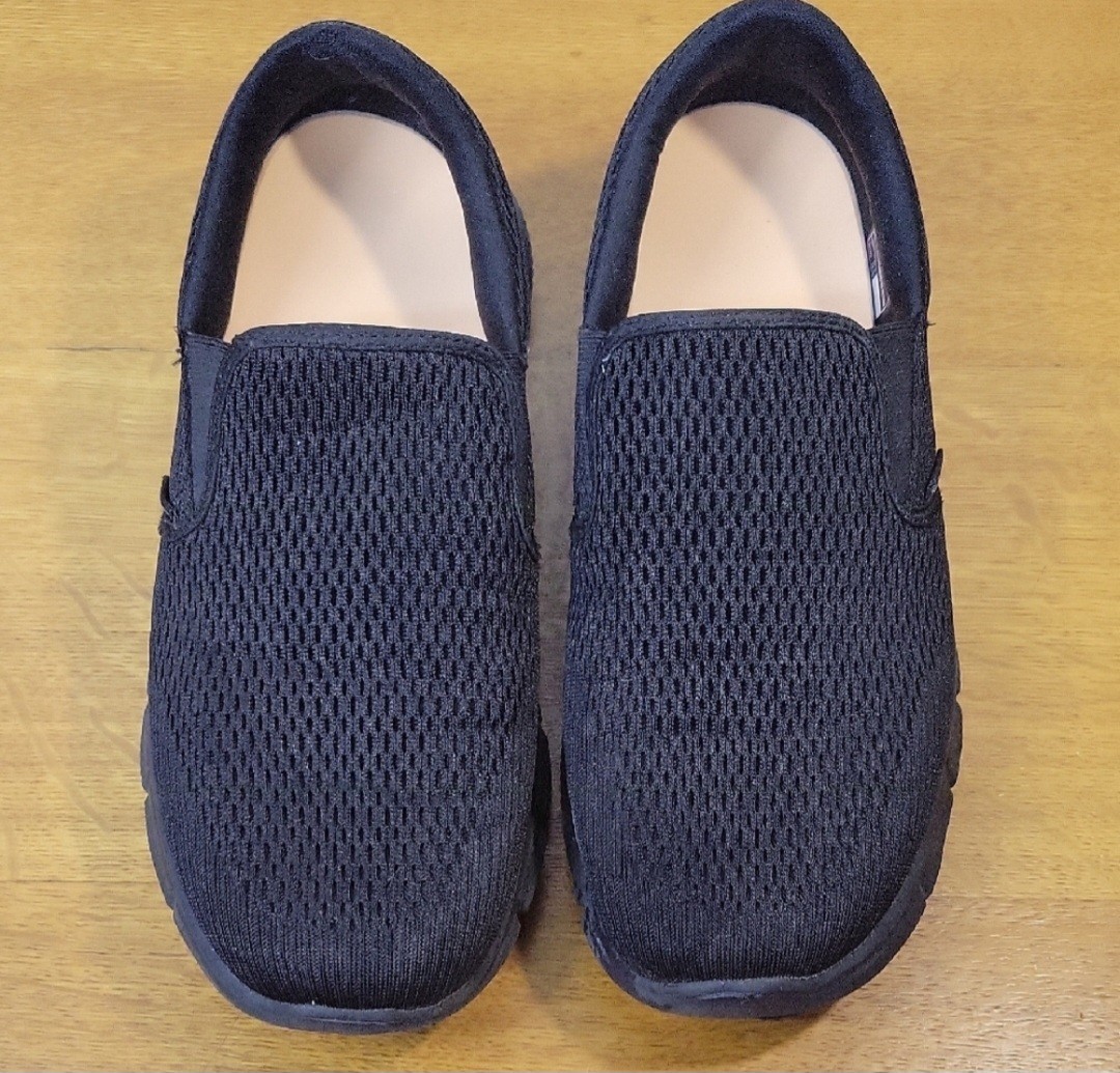 SAOLA Mocassini slip on Skechers neri con suola imbottita uomo taglia 10 5