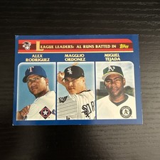 American League Runs Batted In Leaders 2003 Topps #340 Baseball Card