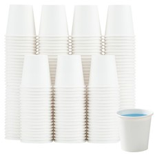 Huifany 300 Pack 3 oz Paper Cups, White Disposable Bathroom 3 oz, 