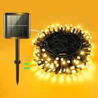 Solar Lichterketten FüR Den AußEnbereich, 5 M 50 LED Warmweiß Solar...
