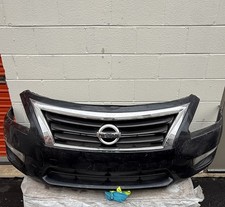 2013-2015 Nissan Altima Sedan Front Bumper Assembly Grille Black 2013-2015 Nissan Altima Sedan Front Bumper Assembly Grille Black