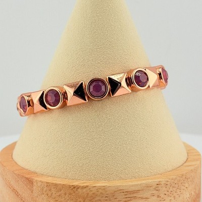 Bomb Party Single Bracelet Stretchy Bangle - Rose Gold (22)