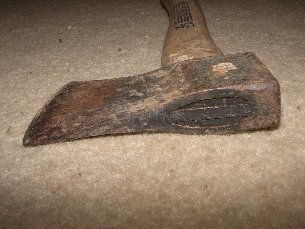 US 90 camp axe hatchet Woodings Verona hickory handle survival hunting kindling