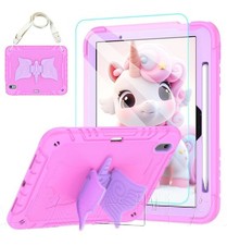 iPad Air 11 Inch Case M3 2025/M2 2024 with Tempered Glass Screen Protector Uni