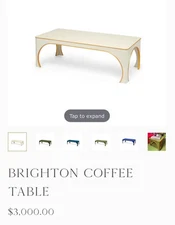 BRIGHTON  modern Coffee table
