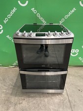 AEG 6000 60cm Wide Double Oven Electric Cooker - Stainless CIB6743ACM #LF119953