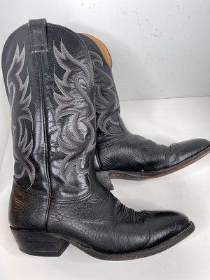 Nocona Black Leather Cowboy Boots Men’s Size 9D Western Mexico Heritage Ranch 12521_NB5542__22633.1560372492  main image 3