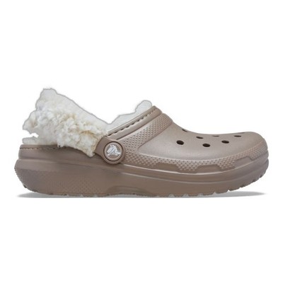 New CROCS KIDS CLASSIC FLEECE LINED CLOG 212856-195 MUSHROOM C11 - J3 TAKSE