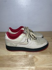 Zapatillas Nike Air Force 1 Premium '07 China Beige Rojo Para Hombre Talla 10.5 315180-222