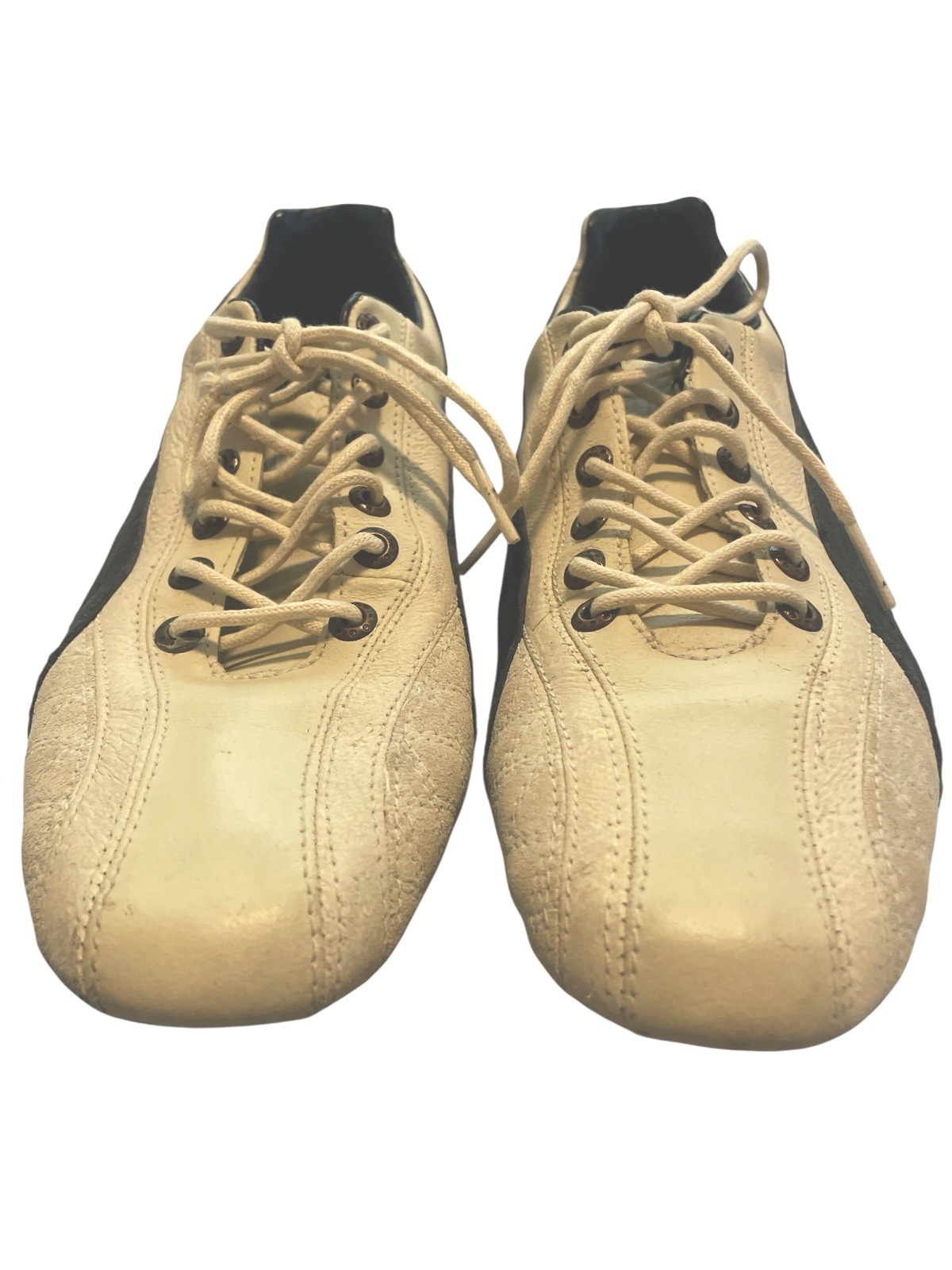 Puma Ferrari Vintage Supersqualo Leather Shoes- US Size 9.5 Men’s Cream thumbnail 3