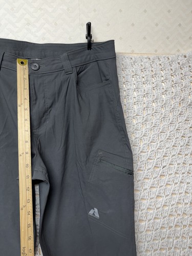 Pantalon Eddie Bauer First Ascent femme taille 14 gris randonnée fermeture éclair poches cargo trek - Photo 8 sur 11