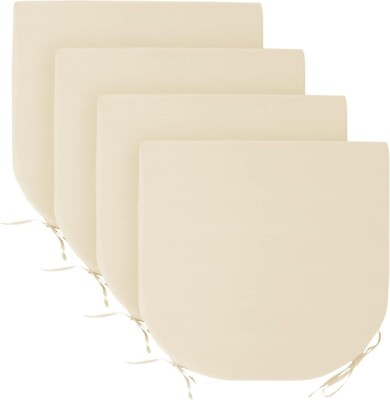 New 4 Basic Beyond Outdoor Chair Cushions - Waterproof - Beige 17x16x2