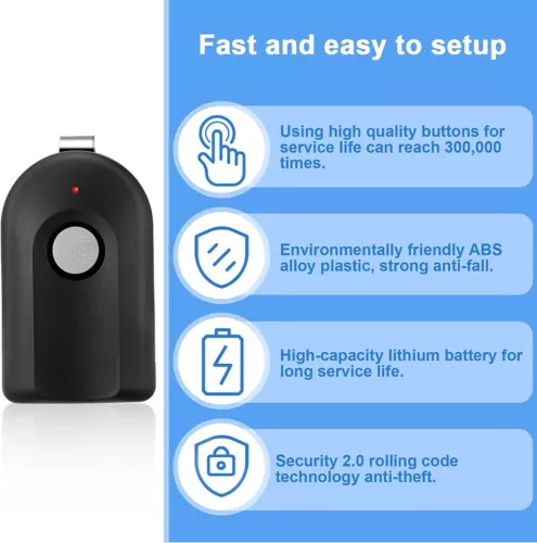 4PCS For Genie Intellicode ACSCTG Type 1 Garage Door Opener 1 Button Remote - Picture 3 of 8