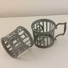 Vintage 1985 Coca Cola Coke Metal Glass Cup Holder
