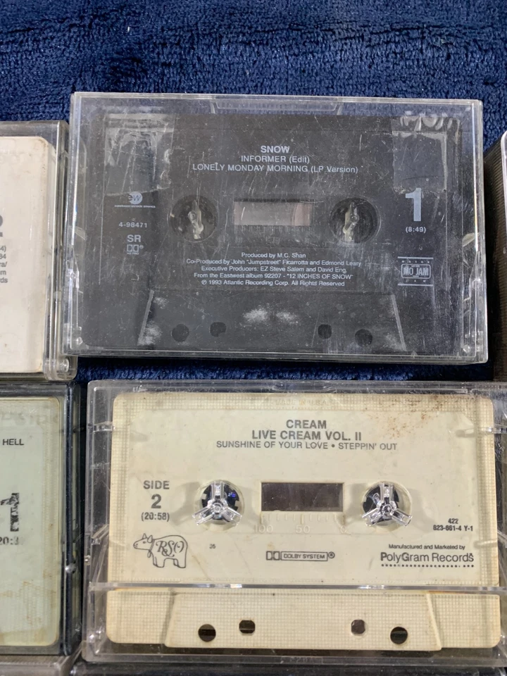 Lot of 20 Classic Rock Cassette Tapes – Pink Floyd, Dylan, Sabbath, Cream, Hits Foto 4 de 4