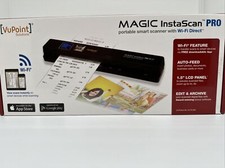 VuPoint Magic InstaScan Pro Wi-Fi Portable Smart Scanner PDSWF-ST48R-VP in RED