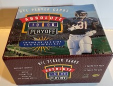 1996 Playoff Absolute Football Empty Card Display Box Rashaan Salaam Chic.Bears 