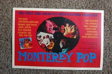Montery Pop 1982 Concert Movie Poster Janis Joplin Otis Redding Jimi Hendrix--