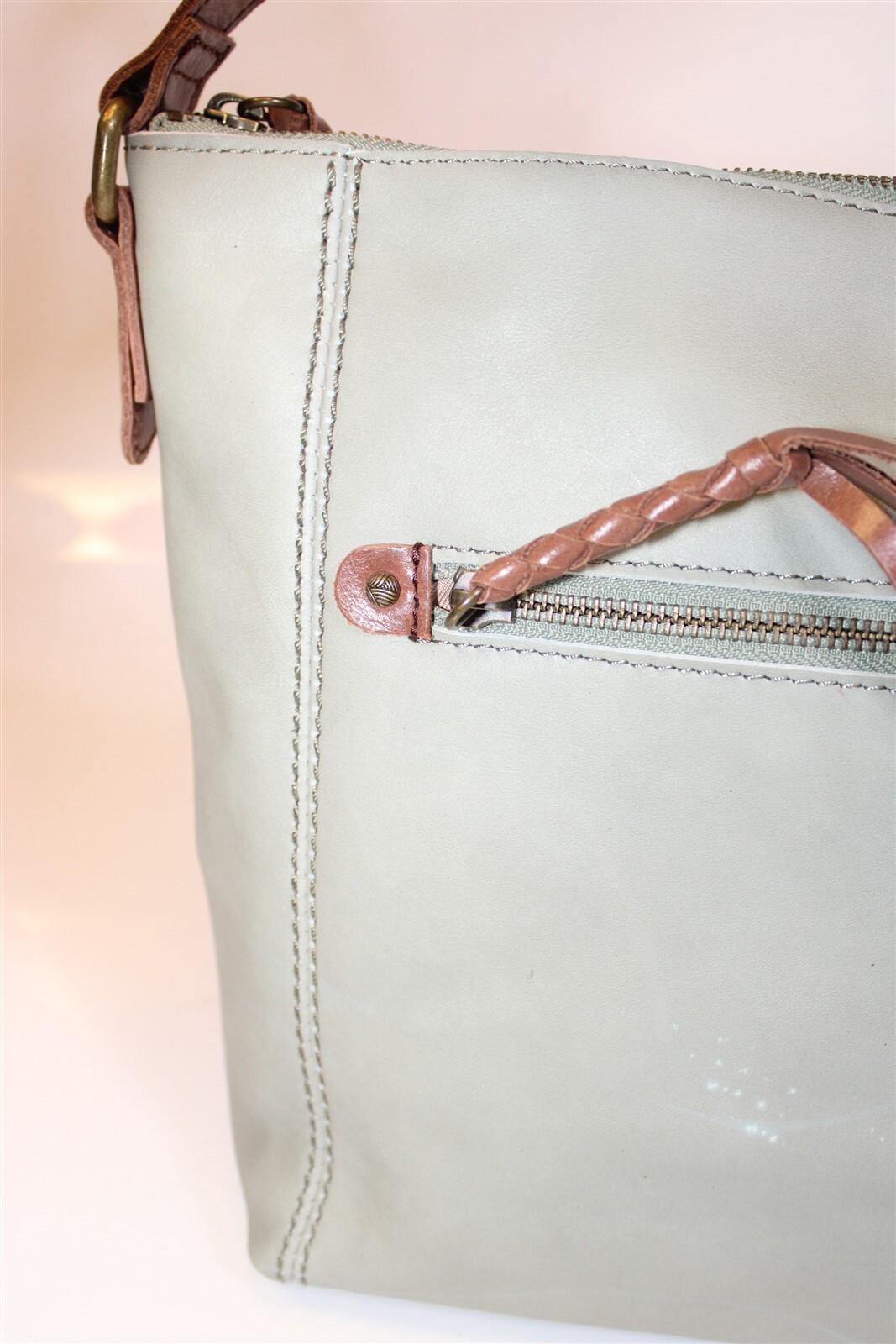 The Sak Ashland Leather Crossbody NWD Meadow Green Small Shoulder Purse