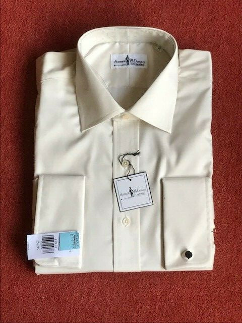 Andrew McDowall - Laine Taylor cream double cuff cotton shirts image 2