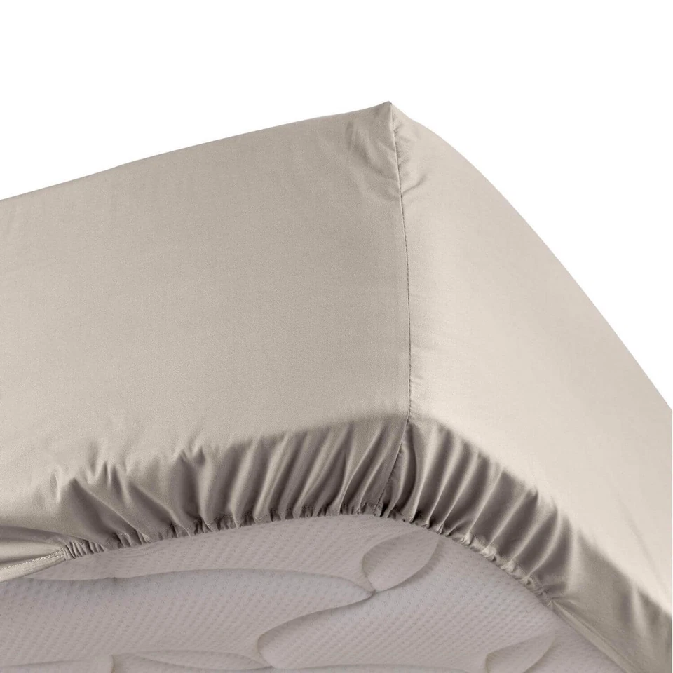 DKDO Drap housse - 180 x 200 cm - Percale - 78 fils - Uni
