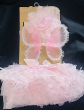 NEW Elly And Emmy 3 Piece Tutu Outfit Sz 0-12 Months Pink Butterfly