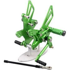 US Green Rear set Foot pegs Rearset For Kawasaki NINJA ZX10R 2011-2024 ABS