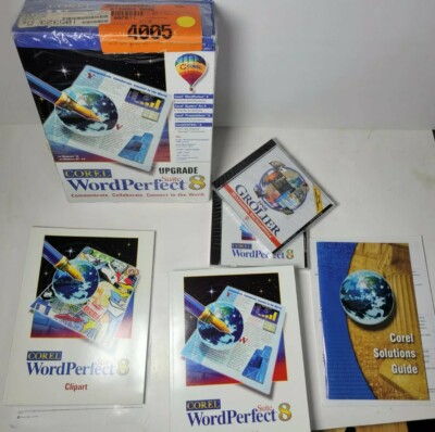 Corel Word Perfect Suite 8 Upgrade CD ROM Version Windows 95 NT 