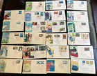 Beautiful Vintage Japan PRC FDC First Day Cover Issue Huge Cachet Lot of 23