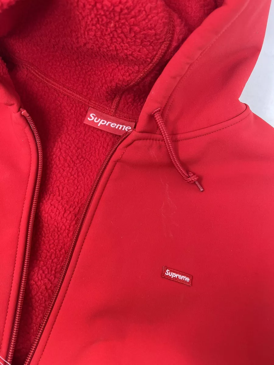 Supreme Windstopper Hooded Zip Up Jacket Red Size Large Limited Box Logo New