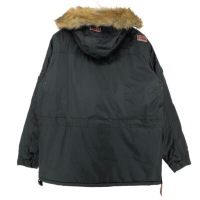 【BLACK】Anorak parka GEOGRAPHICAL NORWAY Men CORPORATE BLACK Anorak Jacket Coat Parka