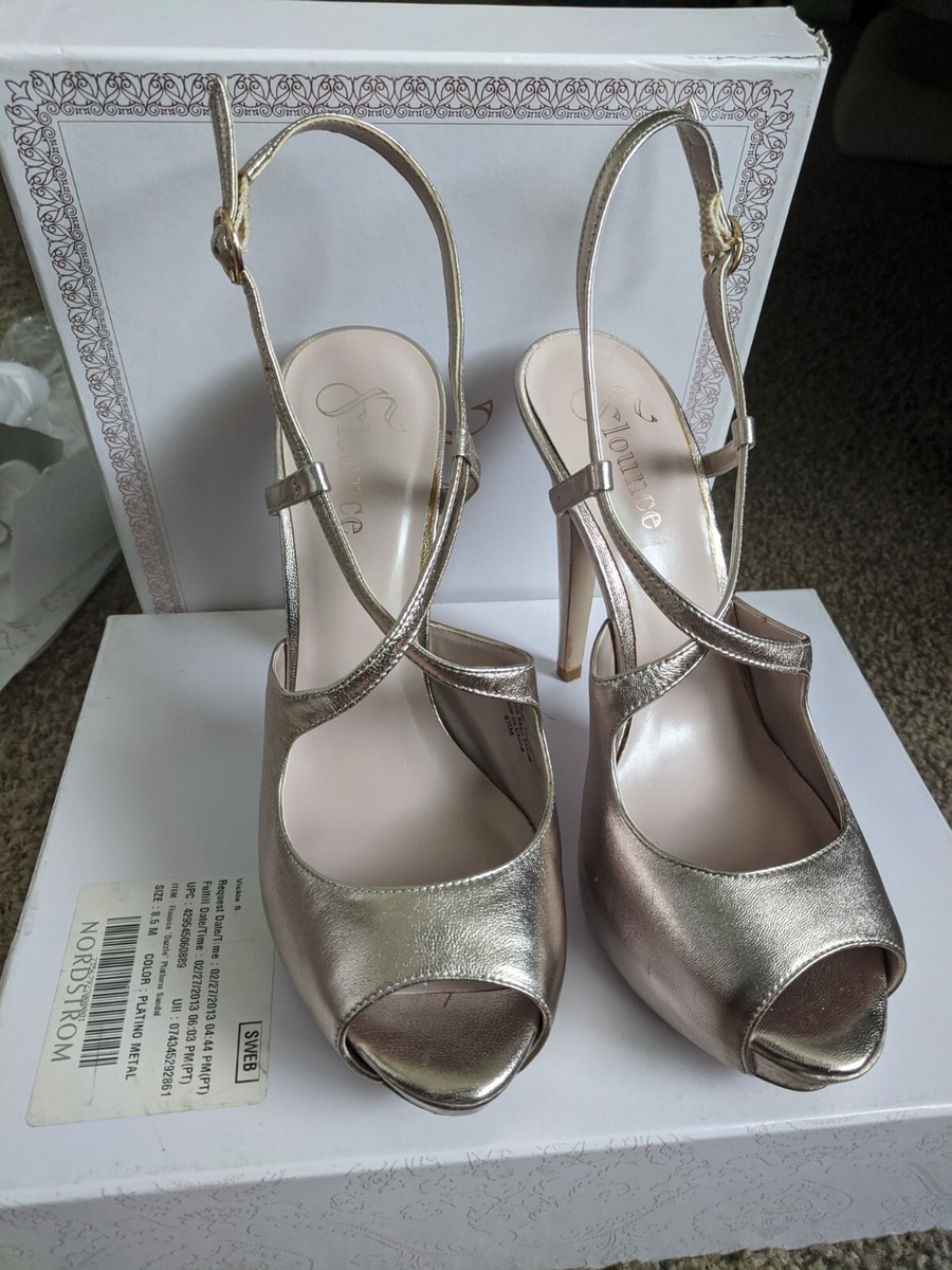 Flounce Rose Gold Pumps Women's Ultra High Platform Mary Janes - Main Image