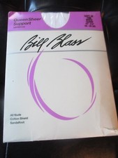 BILL BLASS Vintage WHITE Nylon PANTYHOSE - Size QUEEN 160-180 lbs -1980's