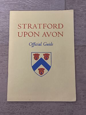 1960s STRATFORD UPON AVON OFFICIAL GUIDE Map, History and Advertisements
