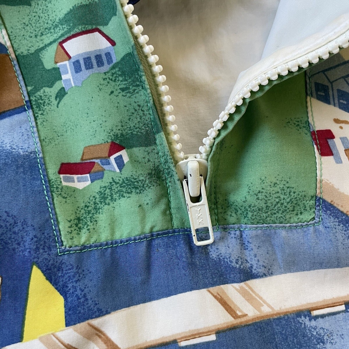 ジャケット・アウター 90s vtg Ralph cotton check anorak P RARE Vintage Polo Ralph Lauren Riviera Italia Anorak Jacket