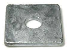Square Washers Hot Dip Galvanized Steel Square Plate Washers - Sizes 1/2