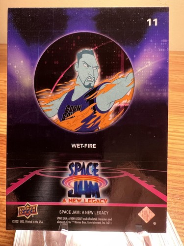 2021 Upper Deck Space Jam: A New Legacy #11 Wet-Fire Blue - Picture 2 of 2