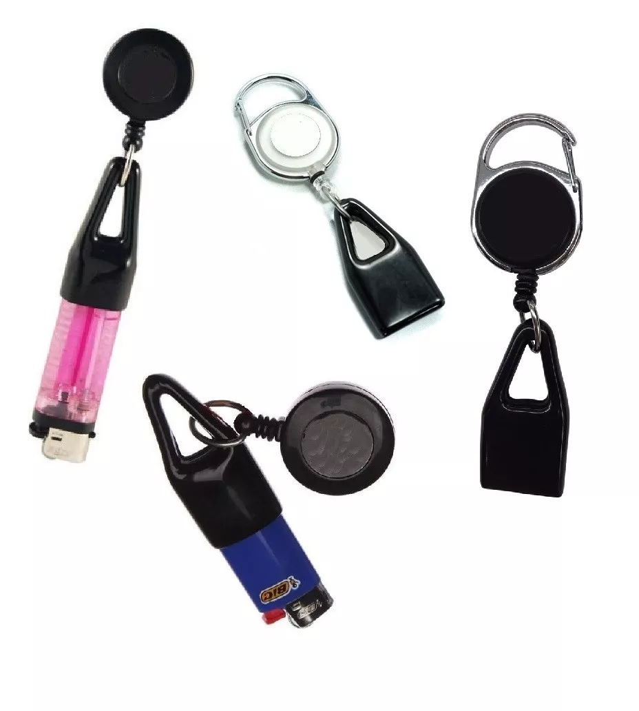 SECURE RETRACTABLE LIGHTER USB LEASH STRING CLIP HOLDER BIC LIGHTERS UK