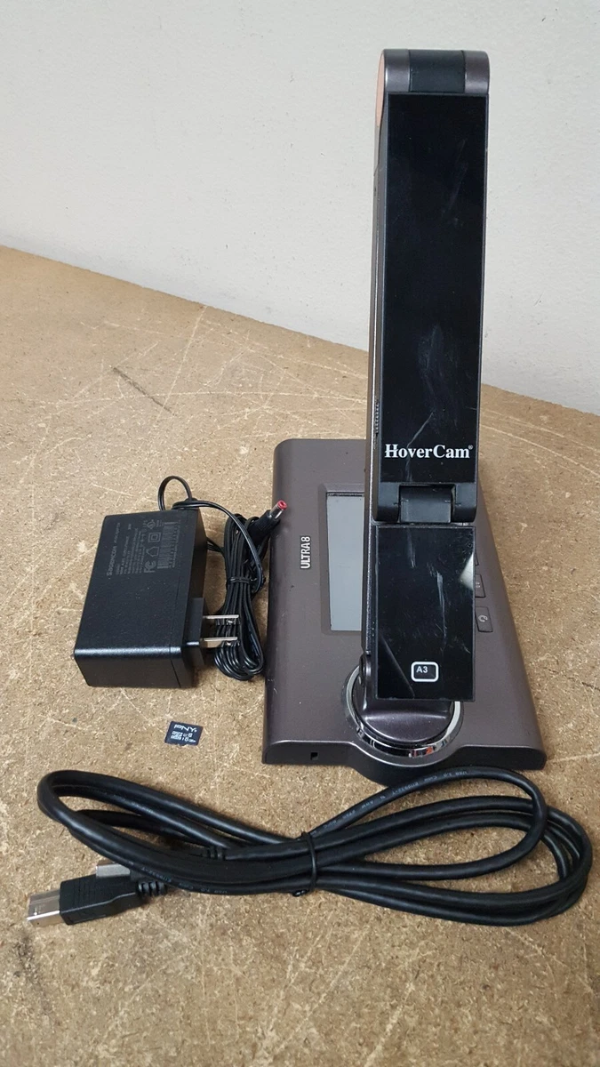 Hovercam Ultra 8 Document Camera w/ Power Cord, 8GB Card & USB Cable USED