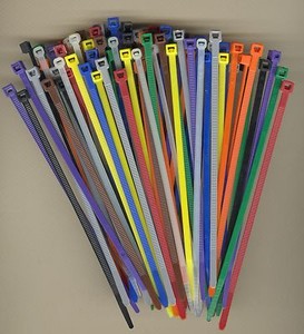 100 5/" Inch Long 40# Pound Nylon Cable Tie 10 COLORS Zip Tie Ty Wrap MADE IN USA