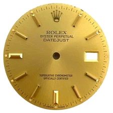 Genuine Rolex Oyster Datejust 36mm Dial Champagne Gold 16233 16263 16203