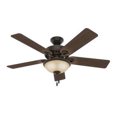 Hunter 52 Led Bowl Ceiling Fan Etruscan Bronze Finish 53023 Ebay