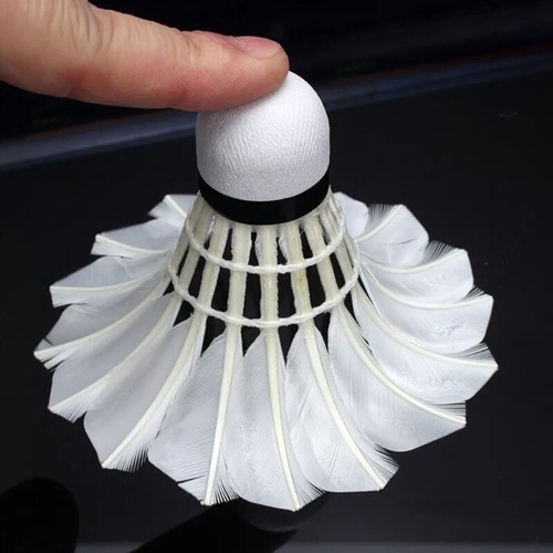 12Pcs Training Goose Feather Shuttlecocks Birdies Badminton Balls Outdoor Sports - Picture 5 of 15