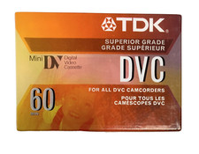 TDK DVC 60 Mini Digital Video Cassette 60 min Sealed