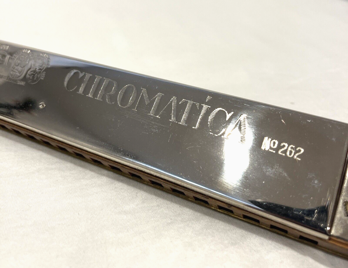 M HOHNER'S CHROMATICA NO. 262 VINTAGE ORCHESTRAL HARMONICA W