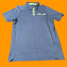 Oakley Golf Polo Shirt Mens Medium Tailored Fit Gray Performance Pocket